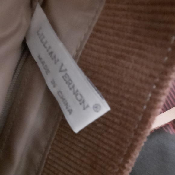 NWOT Lillian Vernon Corduroy Mini Tote Bag - Picture 3 of 3